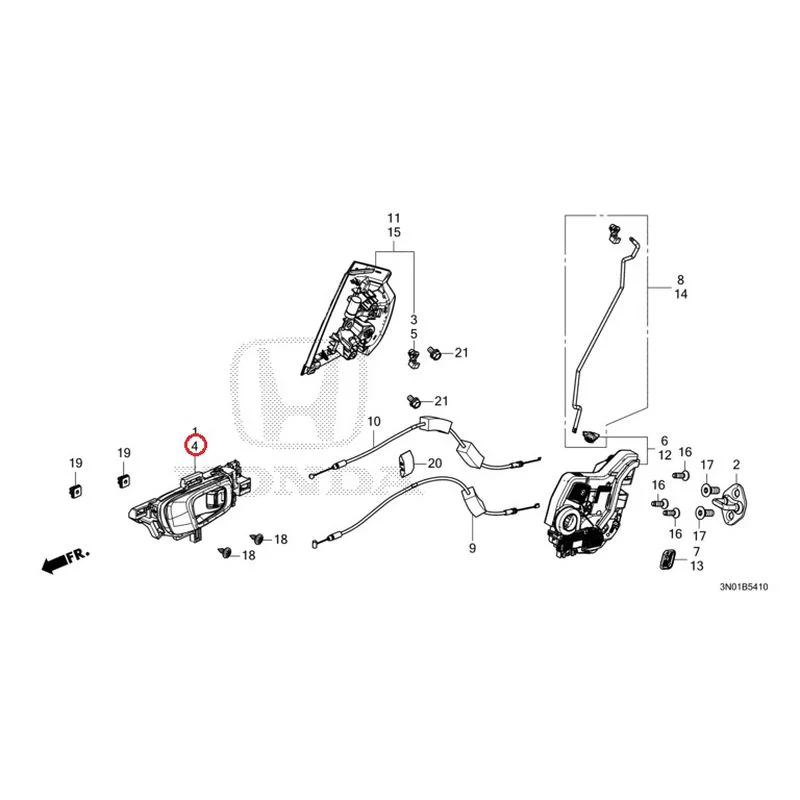 [NEW] JDM HONDA VEZEL e:HEV RV5 2021 Rear Door Locks/Outer Handles GENUINE OEM - Image 7