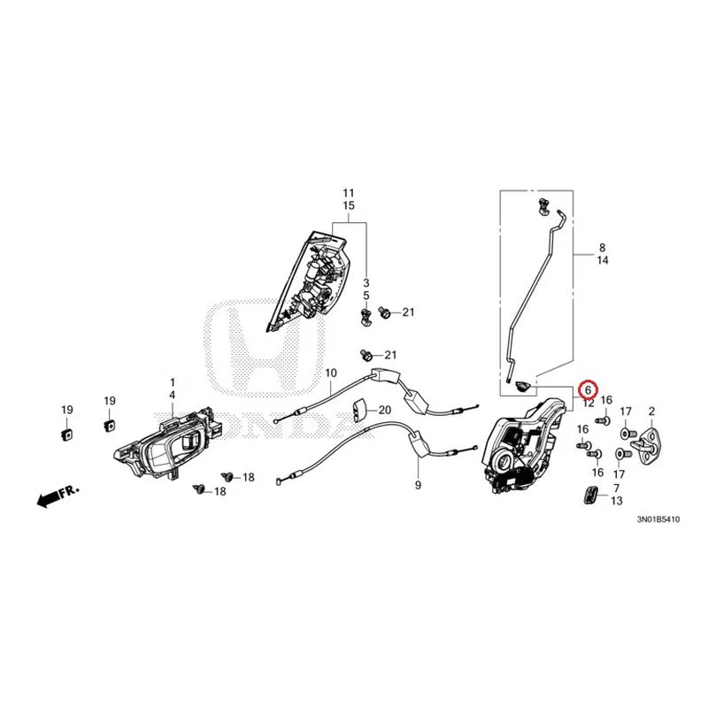 [NEW] JDM HONDA VEZEL e:HEV RV5 2021 Rear Door Locks/Outer Handles GENUINE OEM - Image 9