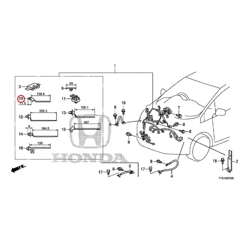 [NEW] JDM HONDA FIT GE8 2012 Wiring Harness (1) GENUINE OEM - Image 10