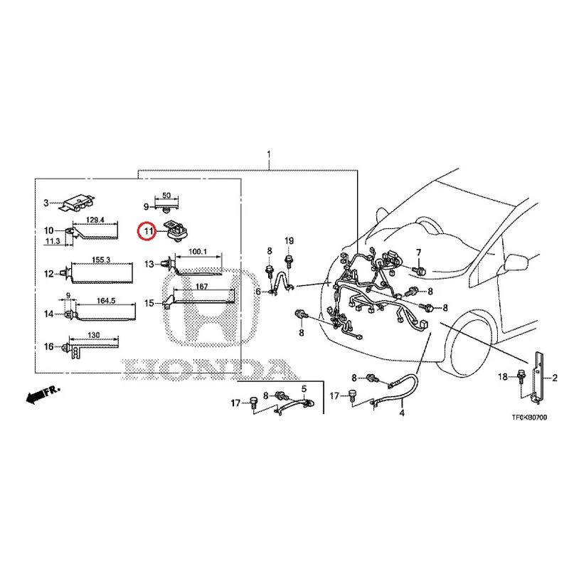 [NEW] JDM HONDA FIT GE8 2012 Wiring Harness (1) GENUINE OEM - Image 11