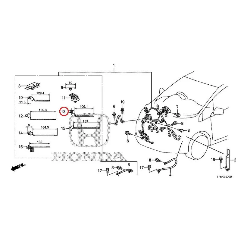 [NEW] JDM HONDA FIT GE8 2012 Wiring Harness (1) GENUINE OEM - Image 13