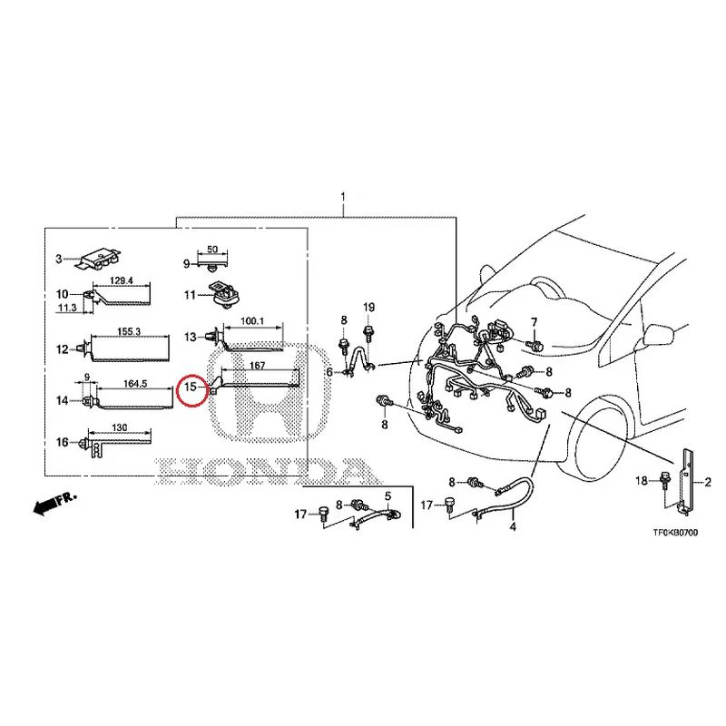 [NEW] JDM HONDA FIT GE8 2012 Wiring Harness (1) GENUINE OEM - Image 15