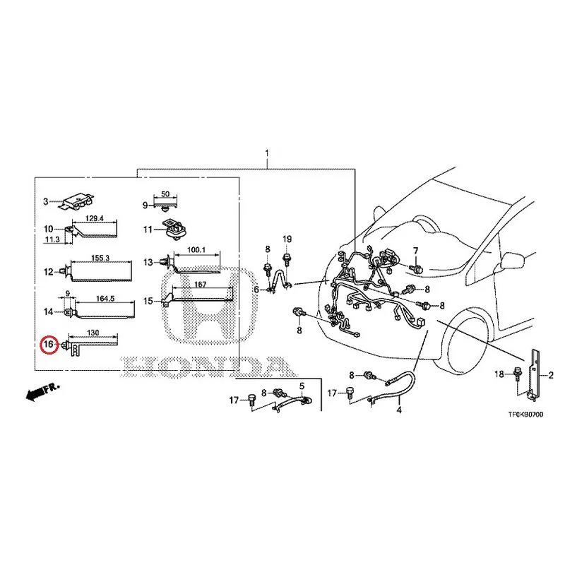 [NEW] JDM HONDA FIT GE8 2012 Wiring Harness (1) GENUINE OEM - Image 16