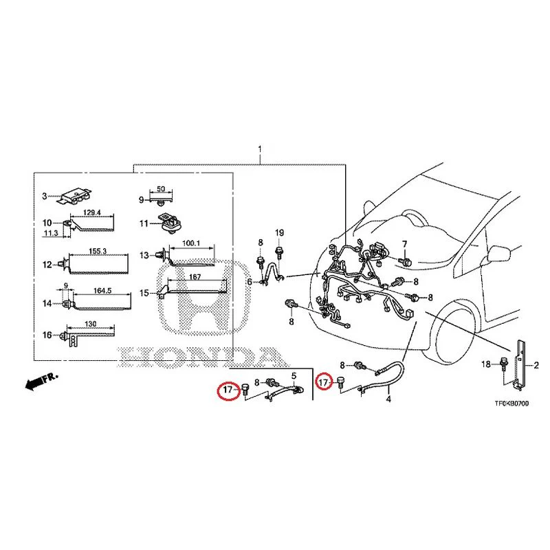 [NEW] JDM HONDA FIT GE8 2012 Wiring Harness (1) GENUINE OEM - Image 17