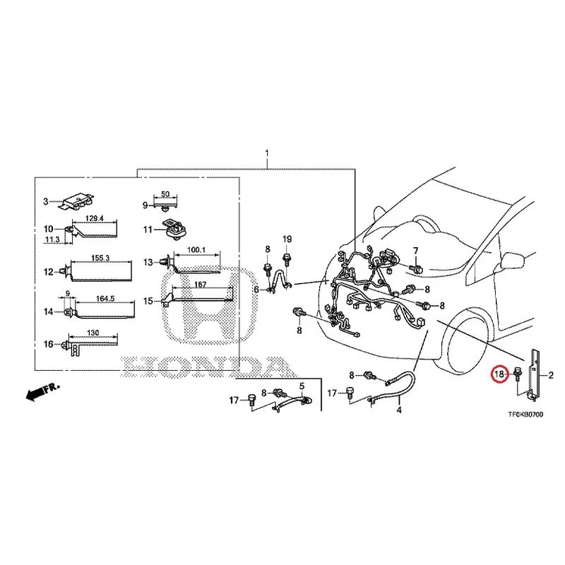 [NEW] JDM HONDA FIT GE8 2012 Wiring Harness (1) GENUINE OEM - Image 18