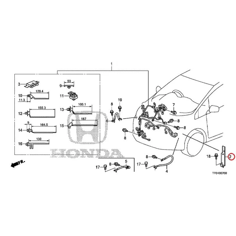 [NEW] JDM HONDA FIT GE8 2012 Wiring Harness (1) GENUINE OEM - Image 3