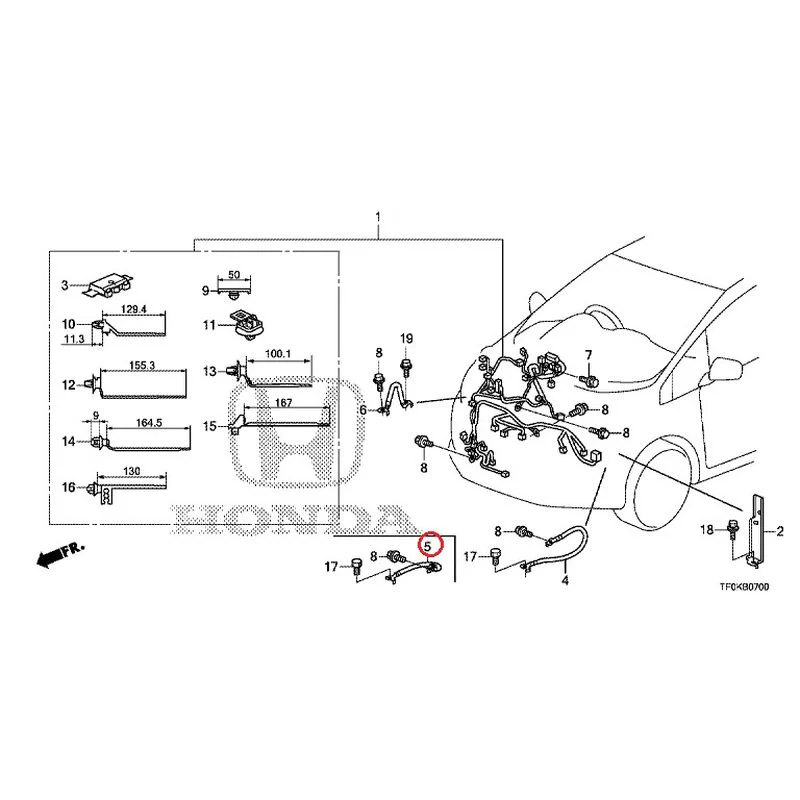 [NEW] JDM HONDA FIT GE8 2012 Wiring Harness (1) GENUINE OEM - Image 5