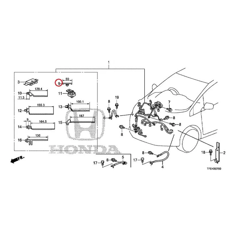 [NEW] JDM HONDA FIT GE8 2012 Wiring Harness (1) GENUINE OEM - Image 9