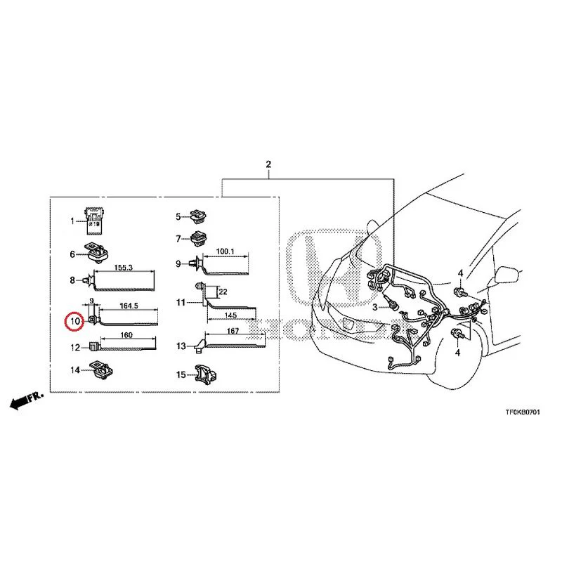 [NEW] JDM HONDA FIT GE8 2012 Wiring Harness (2) GENUINE OEM - Image 11