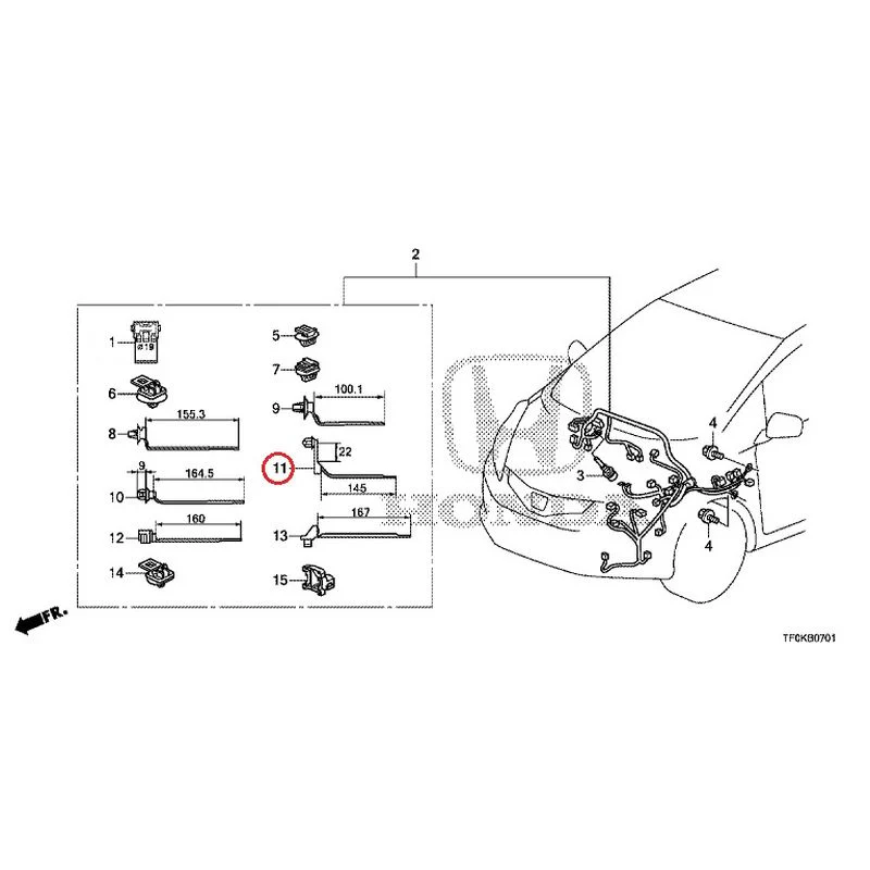 [NEW] JDM HONDA FIT GE8 2012 Wiring Harness (2) GENUINE OEM - Image 12