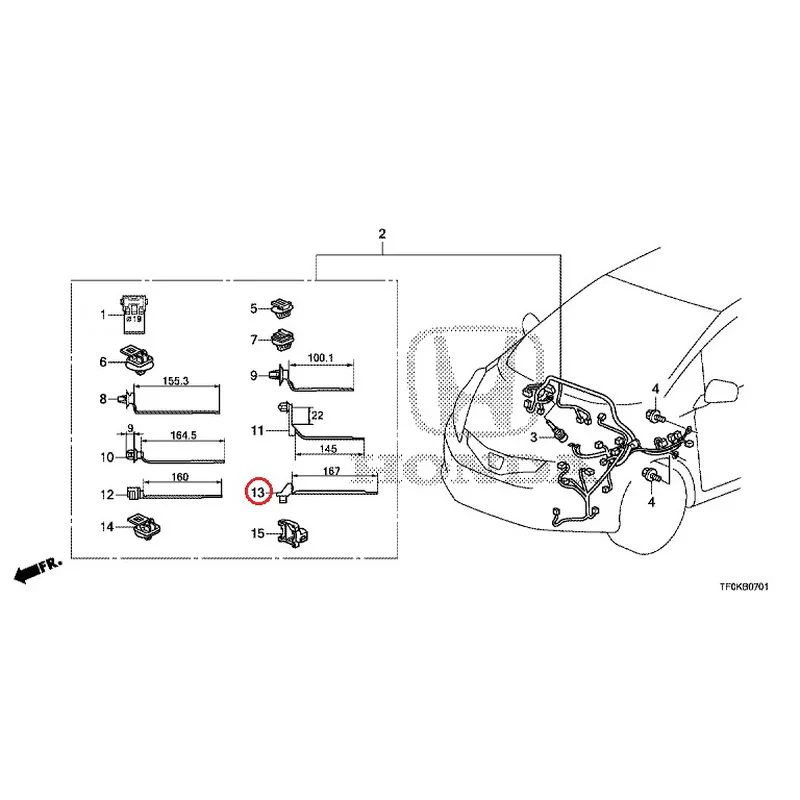 [NEW] JDM HONDA FIT GE8 2012 Wiring Harness (2) GENUINE OEM - Image 14