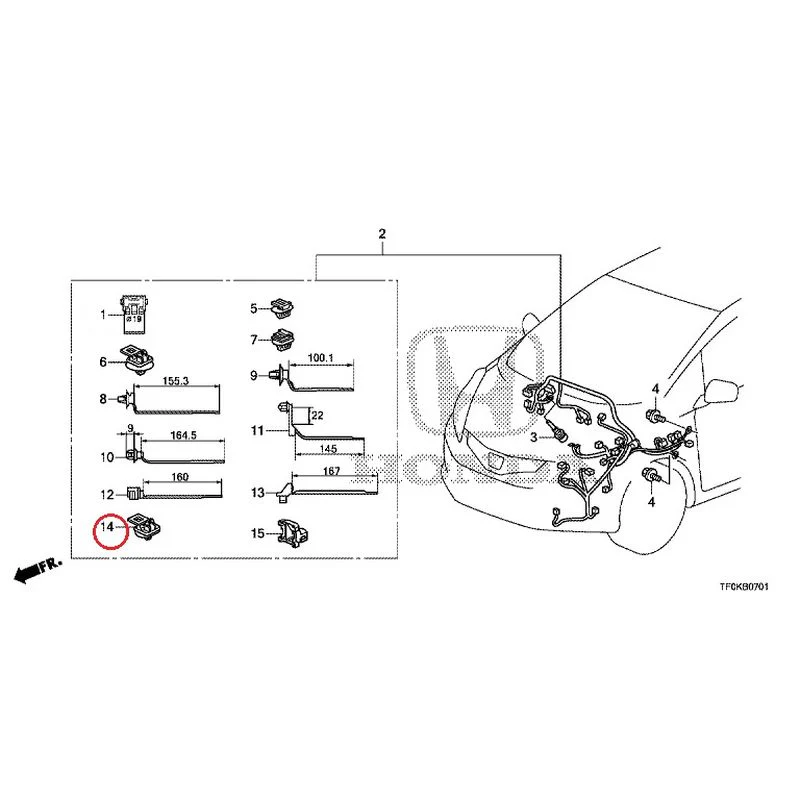 [NEW] JDM HONDA FIT GE8 2012 Wiring Harness (2) GENUINE OEM - Image 15