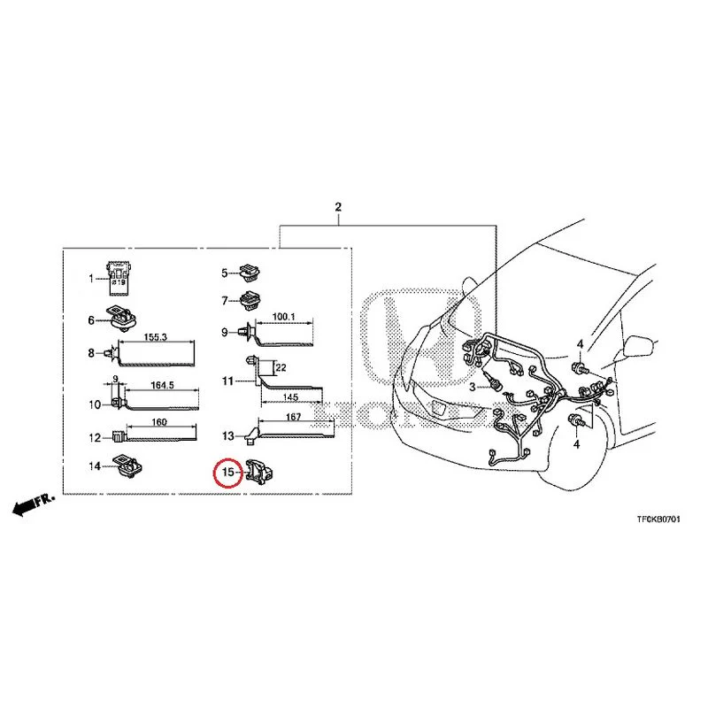 [NEW] JDM HONDA FIT GE8 2012 Wiring Harness (2) GENUINE OEM - Image 16