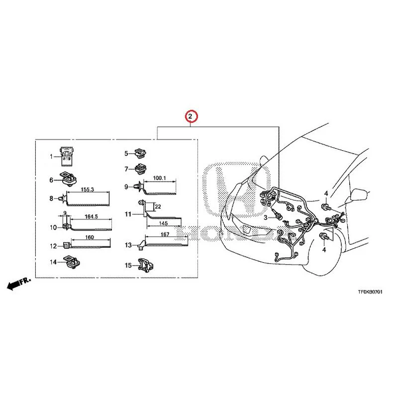 [NEW] JDM HONDA FIT GE8 2012 Wiring Harness (2) GENUINE OEM - Image 3