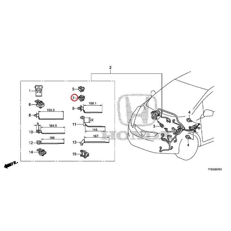 [NEW] JDM HONDA FIT GE8 2012 Wiring Harness (2) GENUINE OEM - Image 8