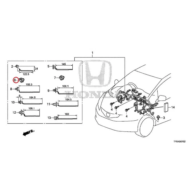 [NEW] JDM HONDA FIT GE8 2012 Wiring Harness (3) GENUINE OEM - Image 10
