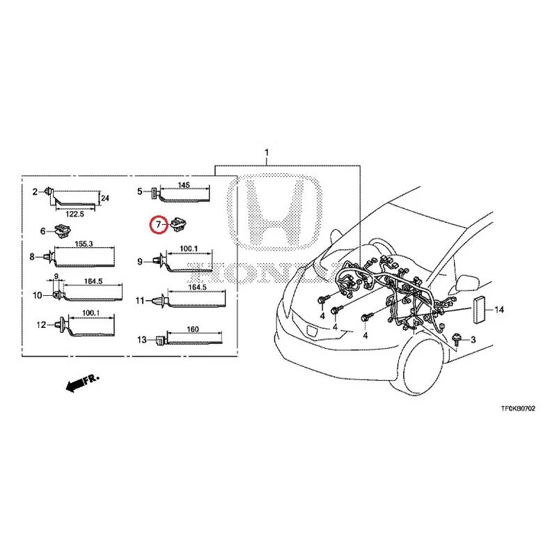 [NEW] JDM HONDA FIT GE8 2012 Wiring Harness (3) GENUINE OEM - Image 11