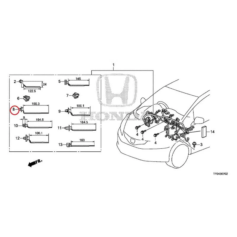 [NEW] JDM HONDA FIT GE8 2012 Wiring Harness (3) GENUINE OEM - Image 12