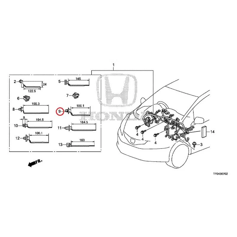 [NEW] JDM HONDA FIT GE8 2012 Wiring Harness (3) GENUINE OEM - Image 13