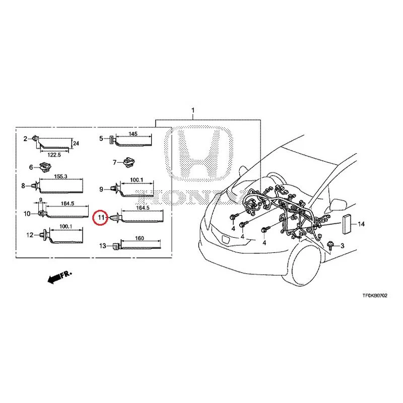 [NEW] JDM HONDA FIT GE8 2012 Wiring Harness (3) GENUINE OEM - Image 14