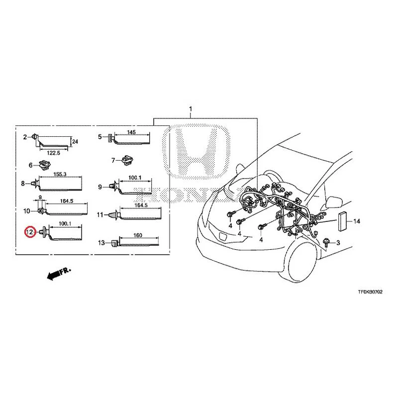 [NEW] JDM HONDA FIT GE8 2012 Wiring Harness (3) GENUINE OEM - Image 15