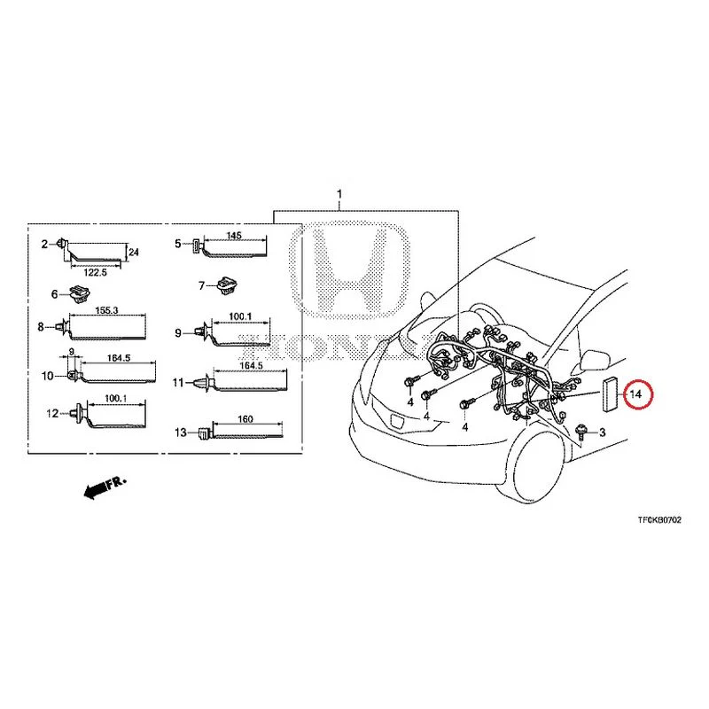 [NEW] JDM HONDA FIT GE8 2012 Wiring Harness (3) GENUINE OEM - Image 16