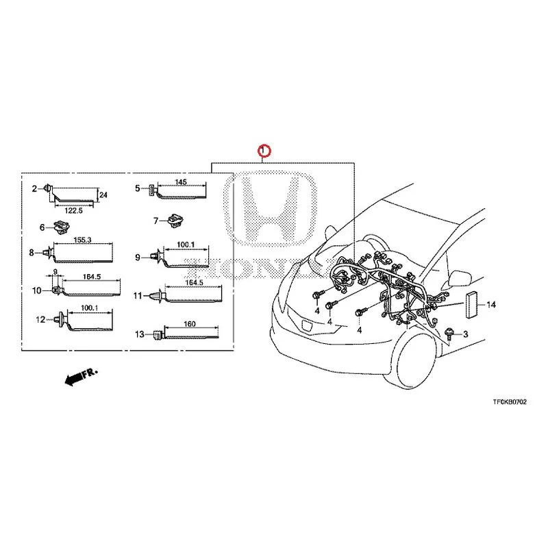 [NEW] JDM HONDA FIT GE8 2012 Wiring Harness (3) GENUINE OEM - Image 5
