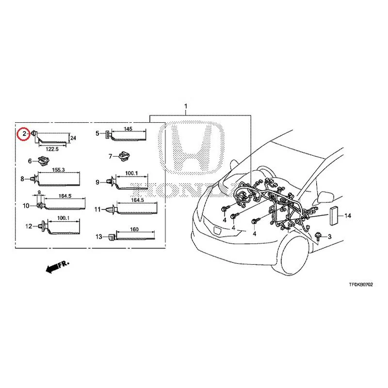 [NEW] JDM HONDA FIT GE8 2012 Wiring Harness (3) GENUINE OEM - Image 6