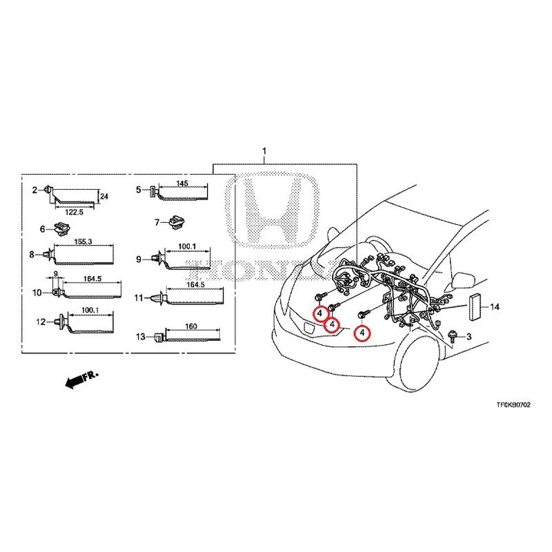[NEW] JDM HONDA FIT GE8 2012 Wiring Harness (3) GENUINE OEM - Image 8