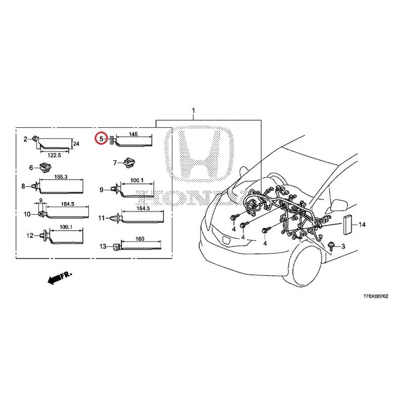[NEW] JDM HONDA FIT GE8 2012 Wiring Harness (3) GENUINE OEM - Image 9