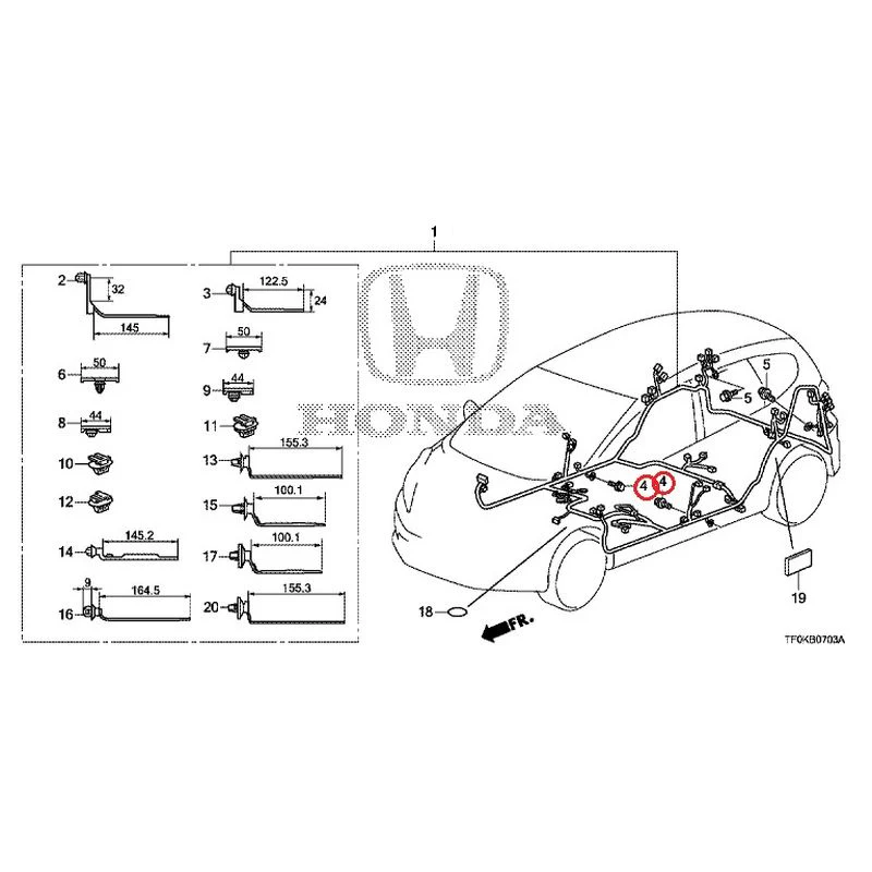 [NEW] JDM HONDA FIT GE8 2012 Wire Harnesses (4) GENUINE OEM - Image 10