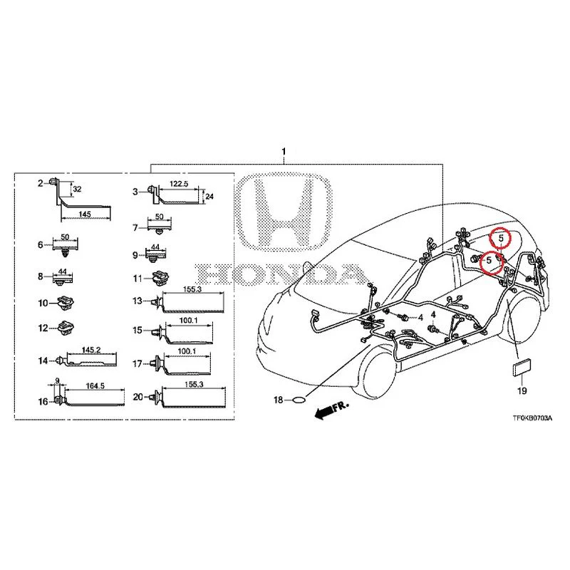 [NEW] JDM HONDA FIT GE8 2012 Wire Harnesses (4) GENUINE OEM - Image 11