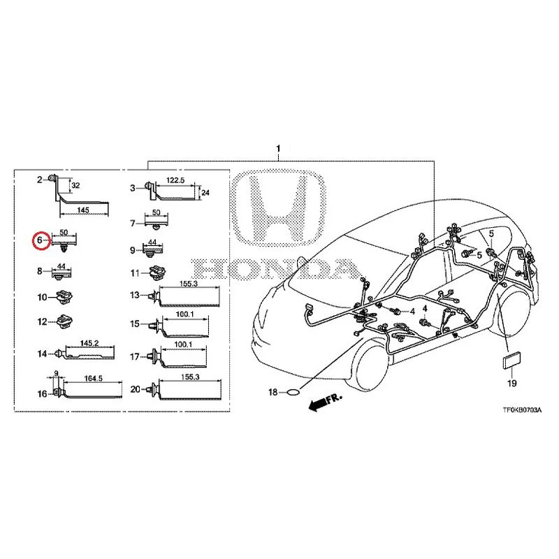 [NEW] JDM HONDA FIT GE8 2012 Wire Harnesses (4) GENUINE OEM - Image 12