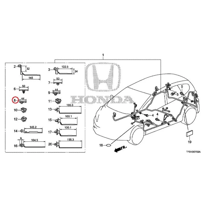 [NEW] JDM HONDA FIT GE8 2012 Wire Harnesses (4) GENUINE OEM - Image 14