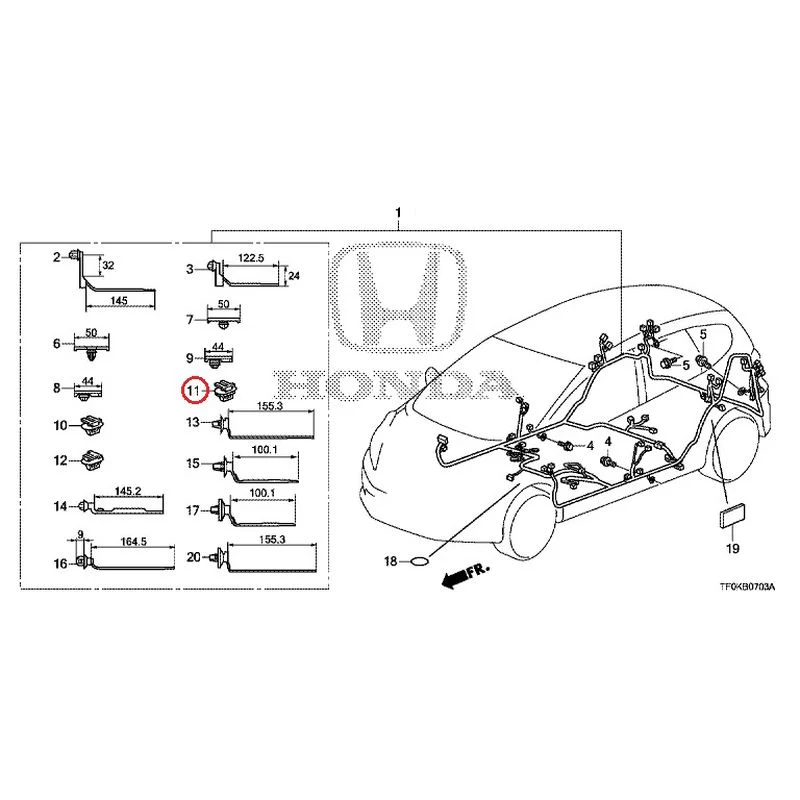 [NEW] JDM HONDA FIT GE8 2012 Wire Harnesses (4) GENUINE OEM - Image 17