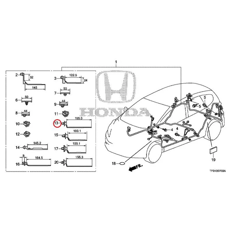 [NEW] JDM HONDA FIT GE8 2012 Wire Harnesses (4) GENUINE OEM - Image 19