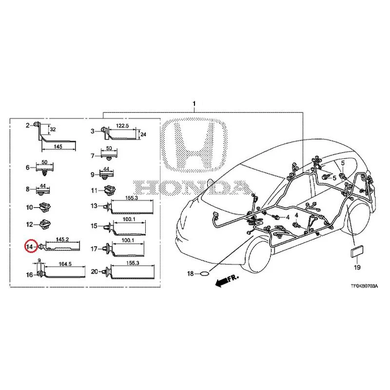 [NEW] JDM HONDA FIT GE8 2012 Wire Harnesses (4) GENUINE OEM - Image 20