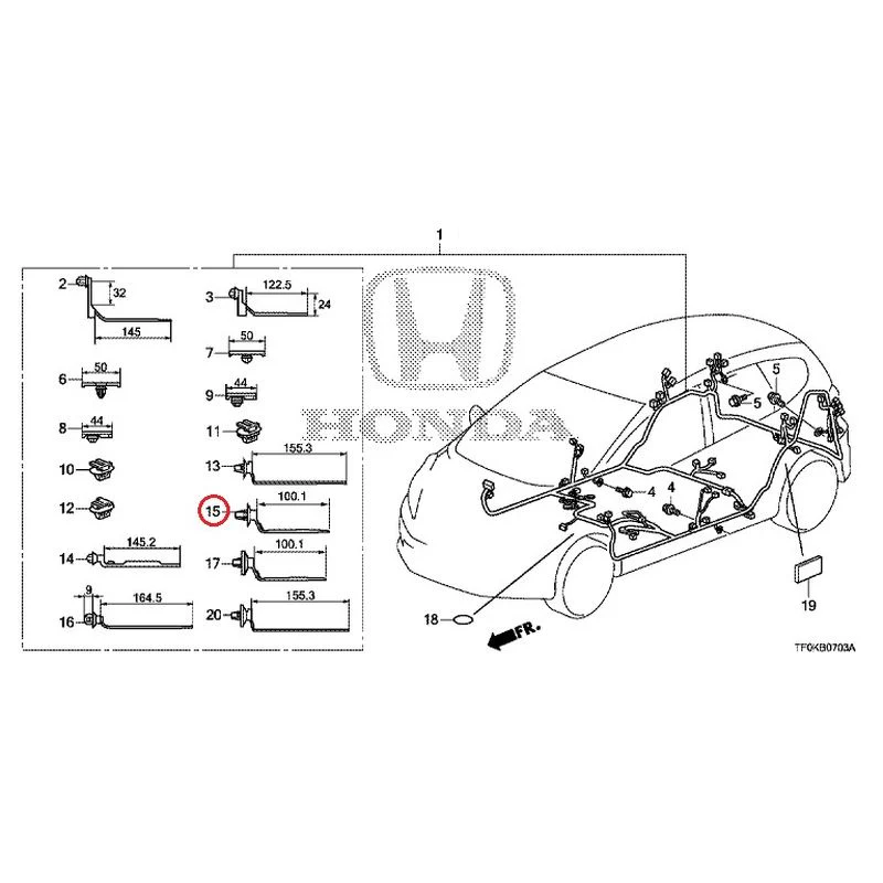 [NEW] JDM HONDA FIT GE8 2012 Wire Harnesses (4) GENUINE OEM - Image 21