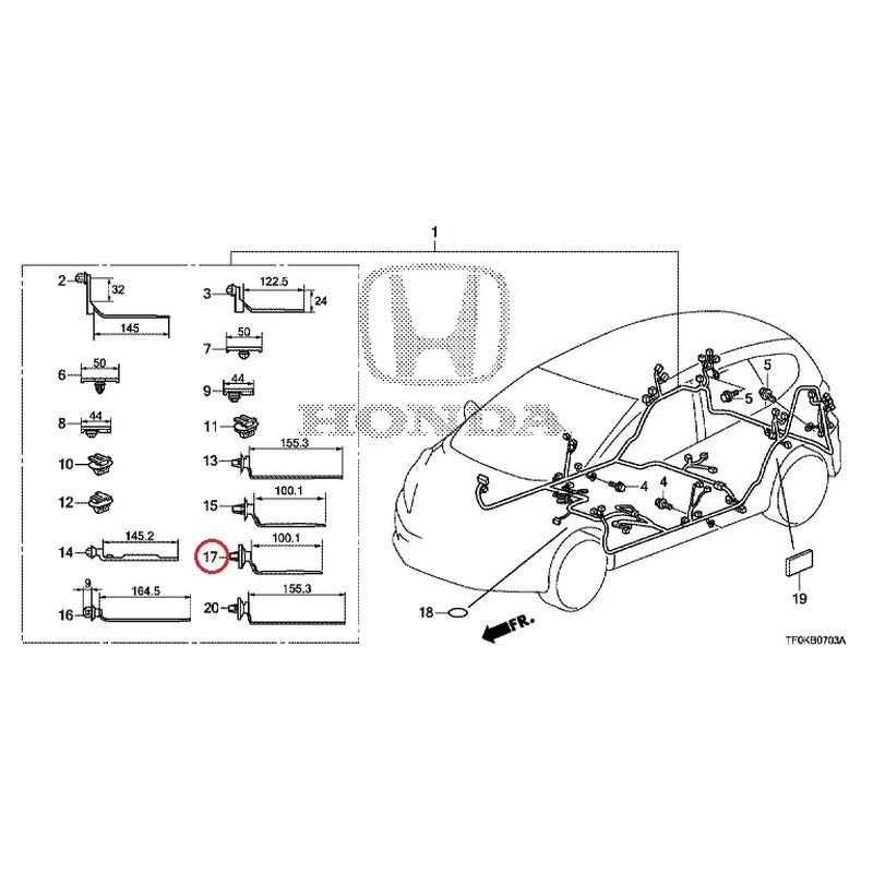 [NEW] JDM HONDA FIT GE8 2012 Wire Harnesses (4) GENUINE OEM - Image 23