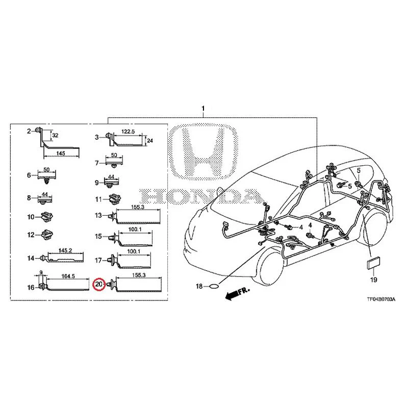[NEW] JDM HONDA FIT GE8 2012 Wire Harnesses (4) GENUINE OEM - Image 26