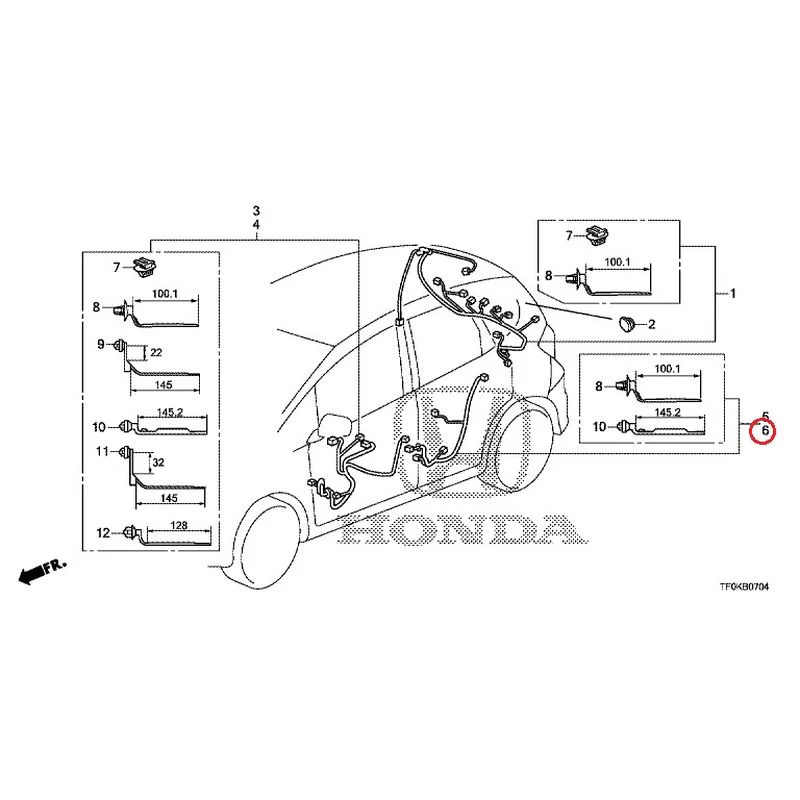 [NEW] JDM HONDA FIT GE8 2012 Wire Harnesses (5) GENUINE OEM - Image 10