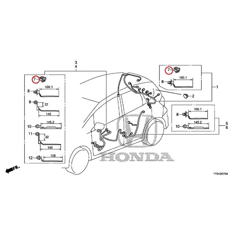 [NEW] JDM HONDA FIT GE8 2012 Wire Harnesses (5) GENUINE OEM - Image 11