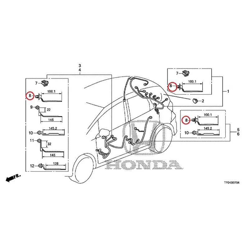 [NEW] JDM HONDA FIT GE8 2012 Wire Harnesses (5) GENUINE OEM - Image 12