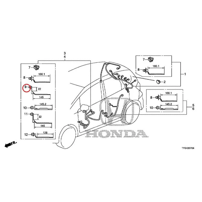[NEW] JDM HONDA FIT GE8 2012 Wire Harnesses (5) GENUINE OEM - Image 13