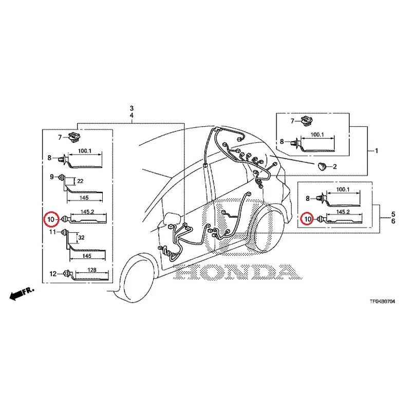 [NEW] JDM HONDA FIT GE8 2012 Wire Harnesses (5) GENUINE OEM - Image 14