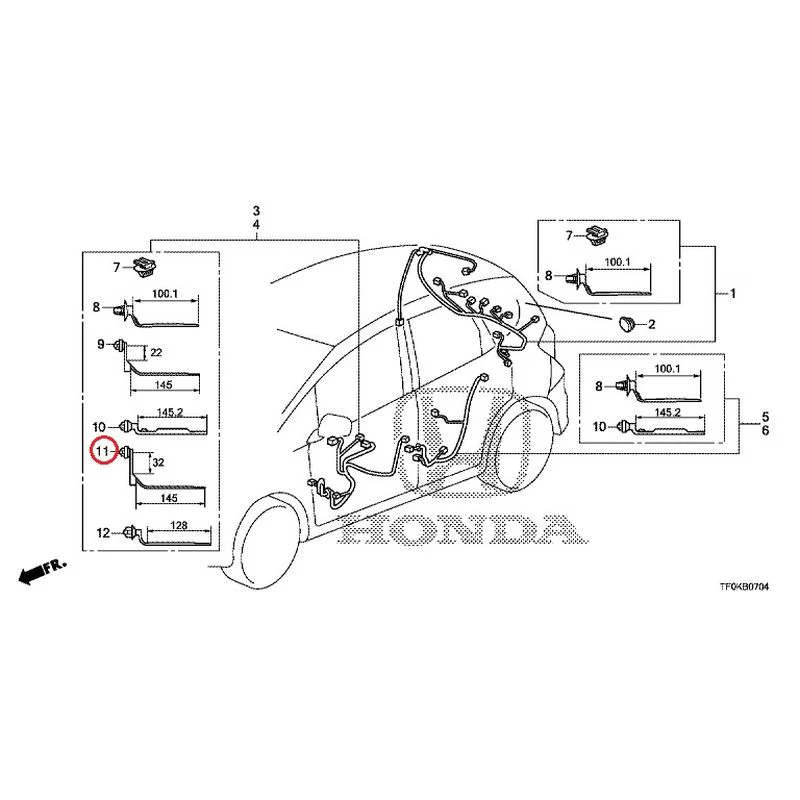 [NEW] JDM HONDA FIT GE8 2012 Wire Harnesses (5) GENUINE OEM - Image 15