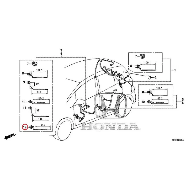 [NEW] JDM HONDA FIT GE8 2012 Wire Harnesses (5) GENUINE OEM - Image 16
