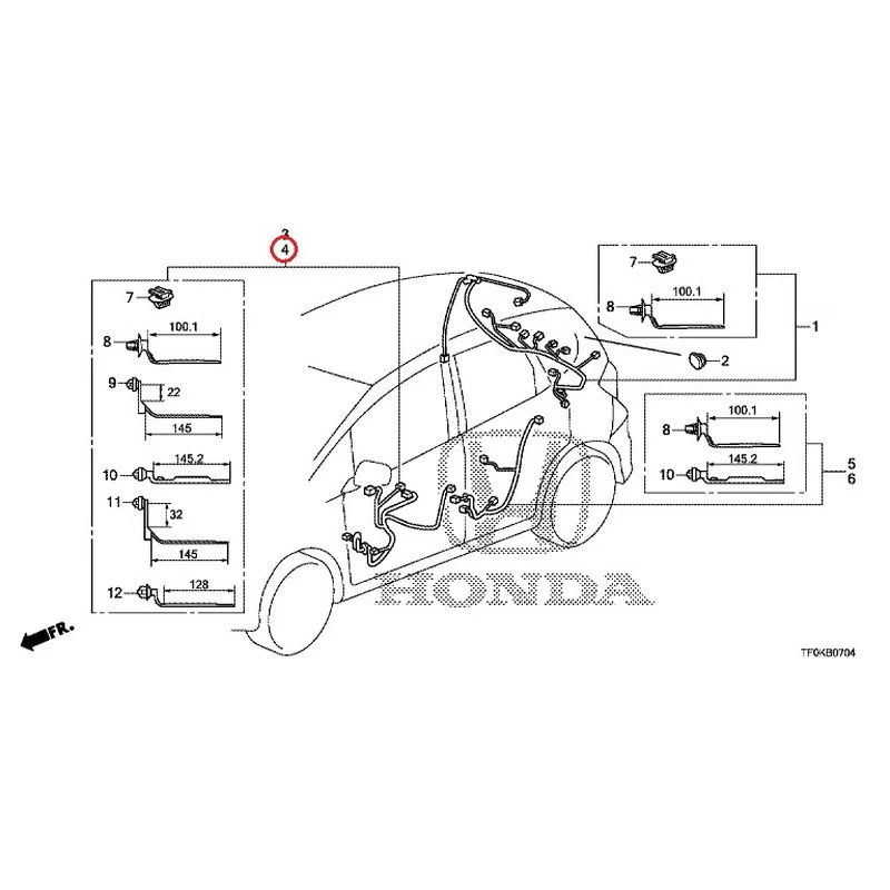 [NEW] JDM HONDA FIT GE8 2012 Wire Harnesses (5) GENUINE OEM - Image 7