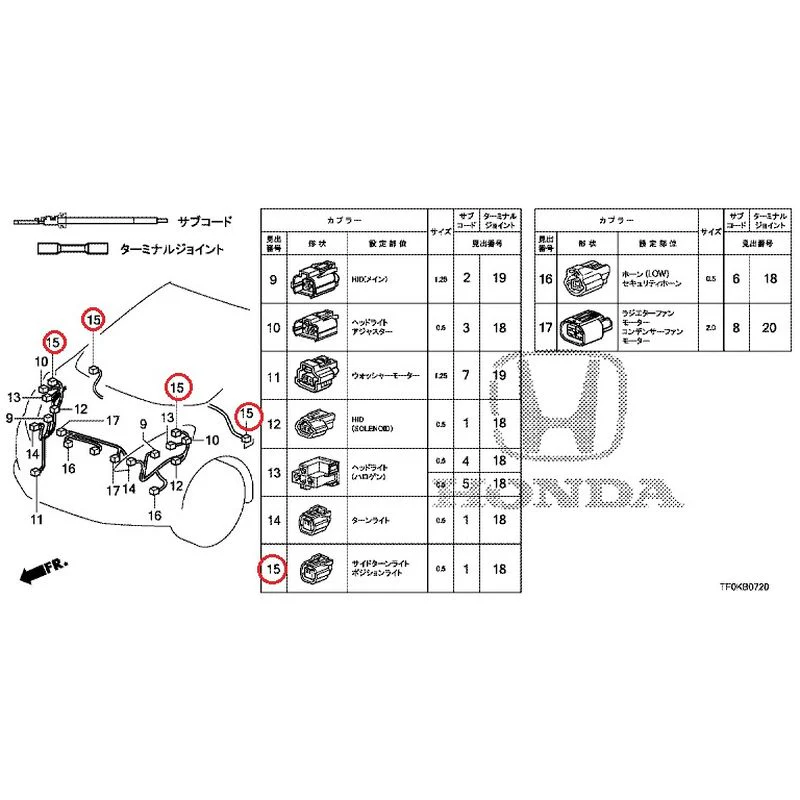 [NEW] JDM HONDA FIT GE8 2012 Electrical Connector (Front) GENUINE OEM - Image 13