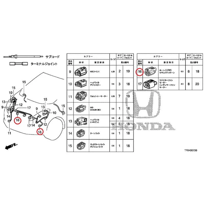 [NEW] JDM HONDA FIT GE8 2012 Electrical Connector (Front) GENUINE OEM - Image 14
